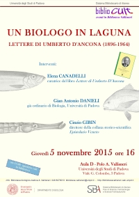 Un biologo in laguna Lettere di Umberto D'Ancona