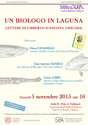Locandina: Un biologo in laguna. Lettere di Umberto D'Ancona